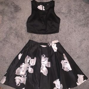 two piece formal dress